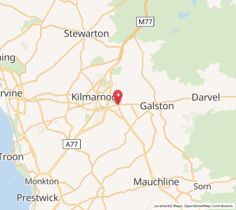 Map of Hurlford, ScotlandScotland