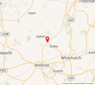 Map of Hurstbourne Tarrant, EnglandEngland