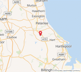 Map of Hutton Henry, EnglandEngland