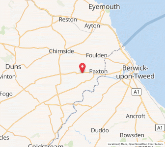 Map of Hutton, ScotlandScotland