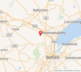 Map of Hyde Park, Northern IrelandNorthern Ireland