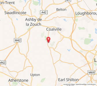 Map of Ibstock, EnglandEngland