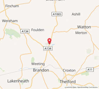 Map of Ickburgh, EnglandEngland