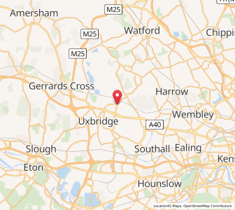 Map of Ickenham, EnglandEngland