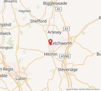 Map of Ickleford, EnglandEngland