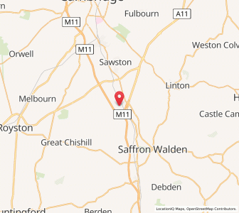 Map of Ickleton, EnglandEngland