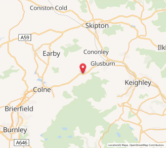 Map of Ickornshaw, EnglandEngland