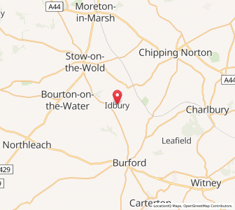 Map of Idbury, EnglandEngland