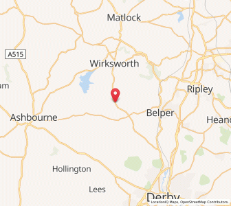 Map of Idridgehay, EnglandEngland