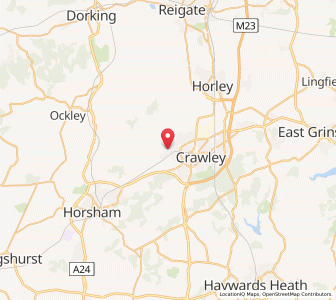 Map of Ifield, EnglandEngland