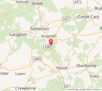 Map of Ilchester, EnglandEngland
