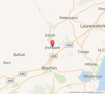 Map of Inchbare, ScotlandScotland