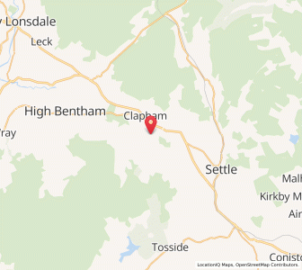 Map of Ingleborough, EnglandEngland