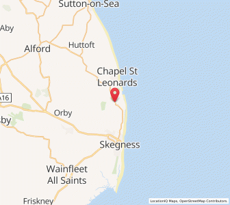 Map of Ingoldmells, EnglandEngland