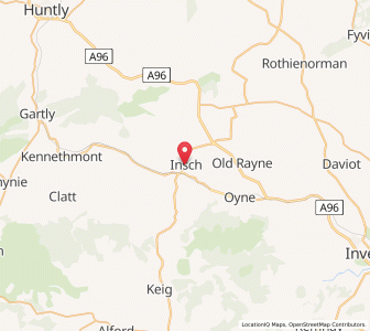 Map of Insch, ScotlandScotland
