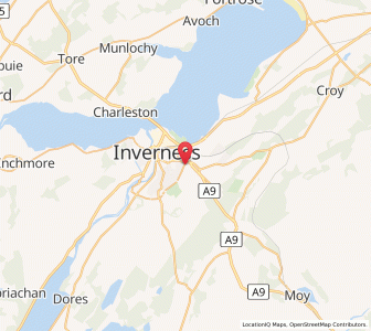 Map of Inshes, ScotlandScotland