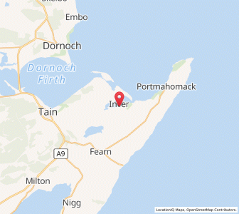 Map of Inver, ScotlandScotland