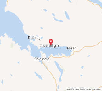 Map of Inveralligin, ScotlandScotland