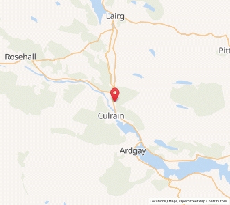 Map of Inveran, ScotlandScotland