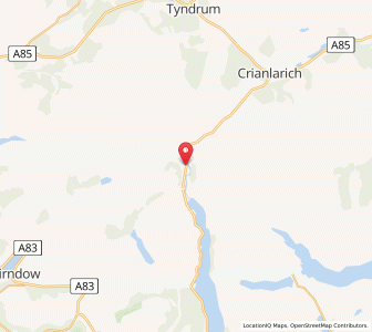 Map of Inverarnan, ScotlandScotland