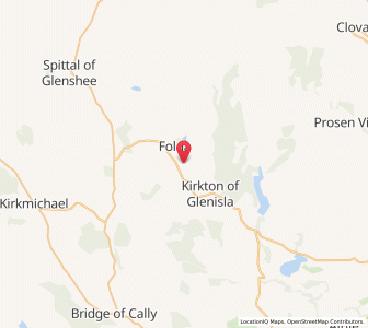 Map of Inverharity, ScotlandScotland