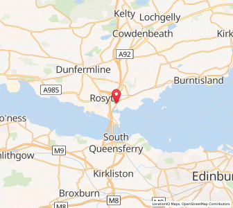 Map of Inverkeithing, ScotlandScotland