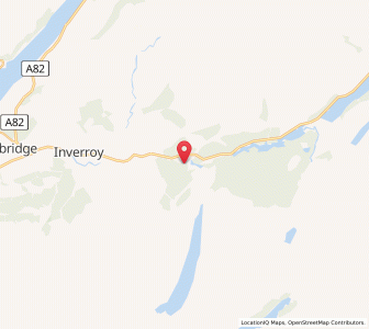 Map of Inverlair, ScotlandScotland