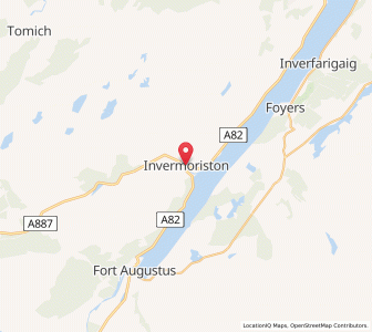 Map of Invermoriston, ScotlandScotland