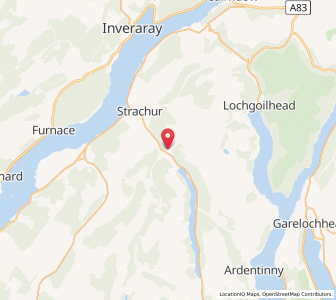 Map of Invernoaden, ScotlandScotland