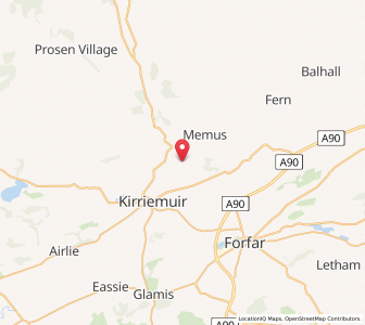 Map of Inverquharity, ScotlandScotland