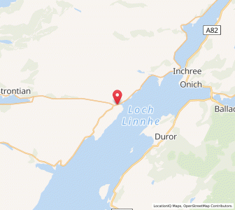 Map of Inversanda, ScotlandScotland