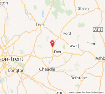 Map of Ipstones, EnglandEngland