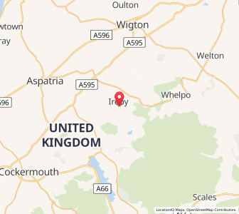 Map of Ireby, EnglandEngland