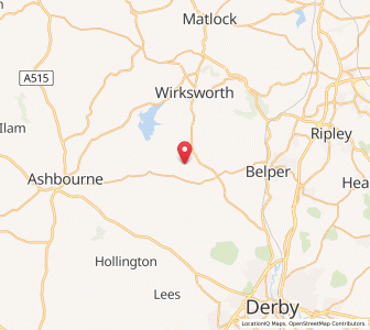 Map of Ireton Wood, EnglandEngland