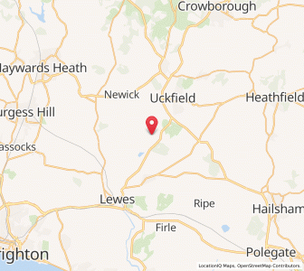 Map of Isfield, EnglandEngland
