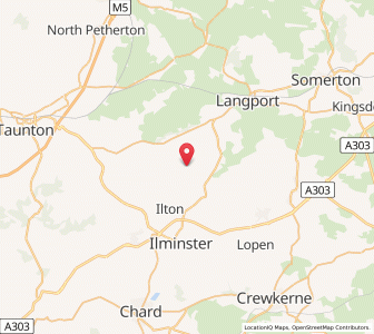 Map of Isle Brewers, EnglandEngland