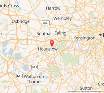 Map of Isleworth, EnglandEngland