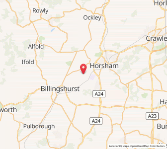 Map of Itchingfield, EnglandEngland