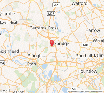 Map of Iver Heath, EnglandEngland