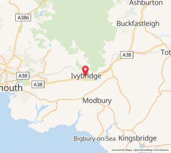 Map of Ivybridge, EnglandEngland