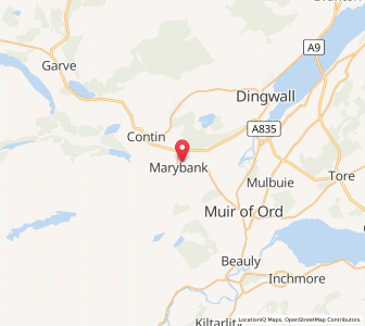 Map of Jamestown, ScotlandScotland