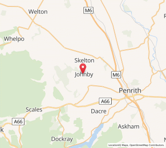 Map of Johnby, EnglandEngland