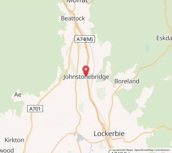 Map of Johnstonebridge, ScotlandScotland