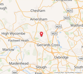 Map of Jordans, EnglandEngland