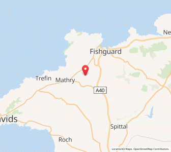 Map of Jordanston, WalesWales