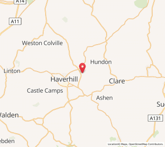 Map of Kedington, EnglandEngland