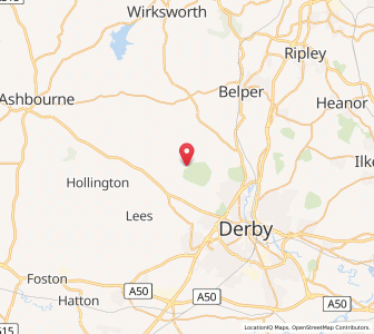 Map of Kedleston, EnglandEngland