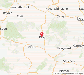 Map of Keig, ScotlandScotland