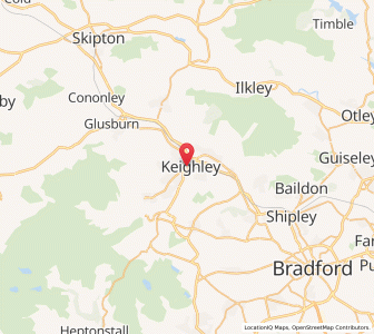 Map of Keighley, EnglandEngland