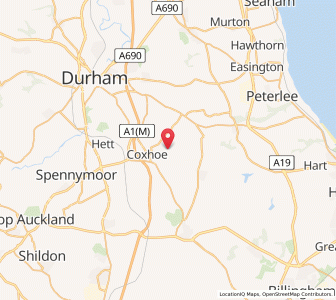 Map of Kelloe, EnglandEngland